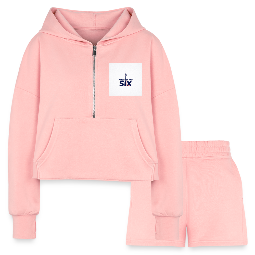 Women’s Cropped Hoodie & Jogger Short Set