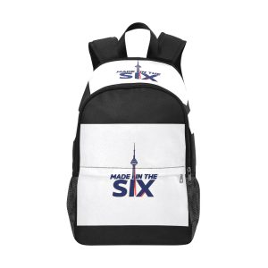 Fabric Backpack with Side Mesh Pockets | Made in the Six