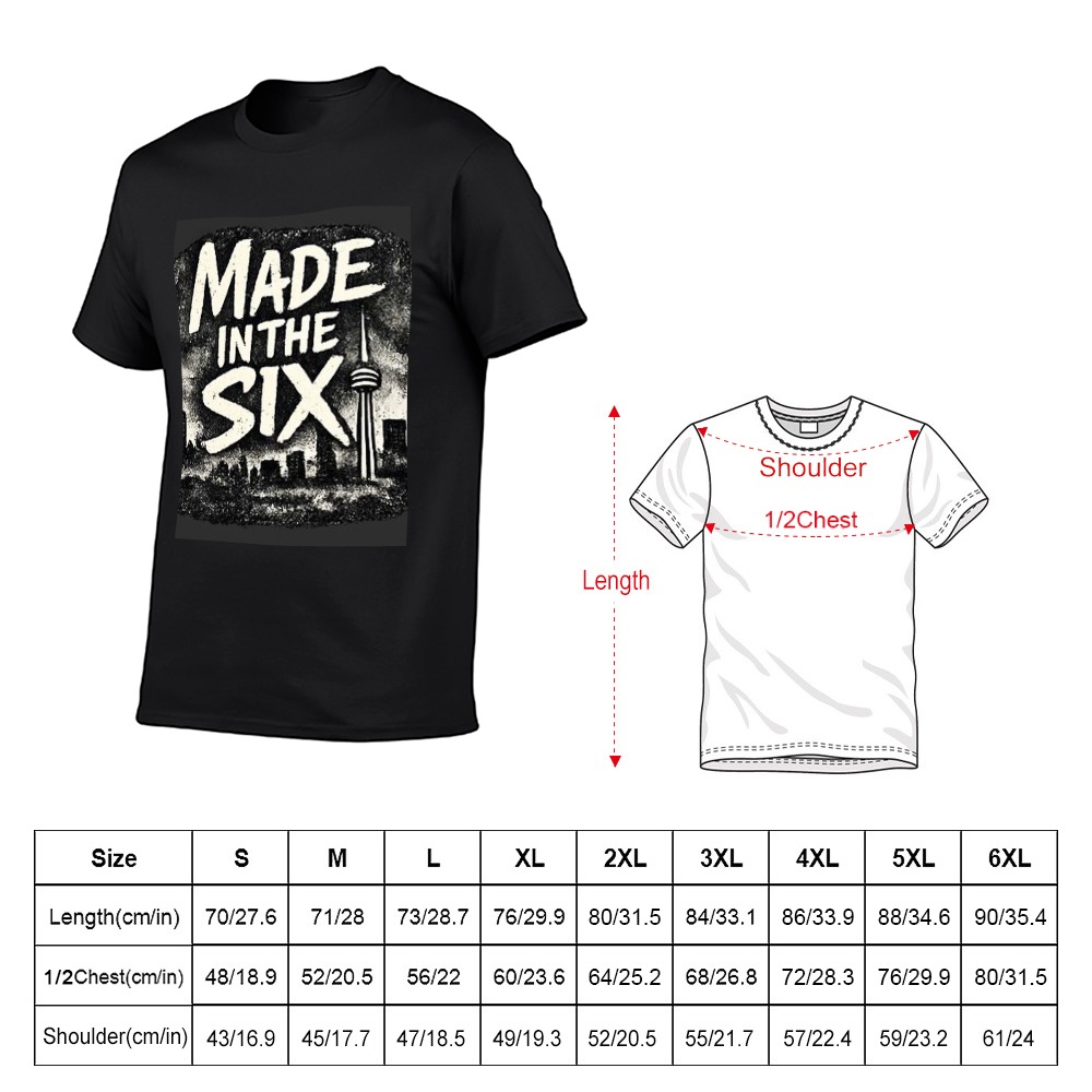 Made In The Six New Men’s Short Sleeve T-Shirt | Toronto 6ix Streetwear Tee - Image 7
