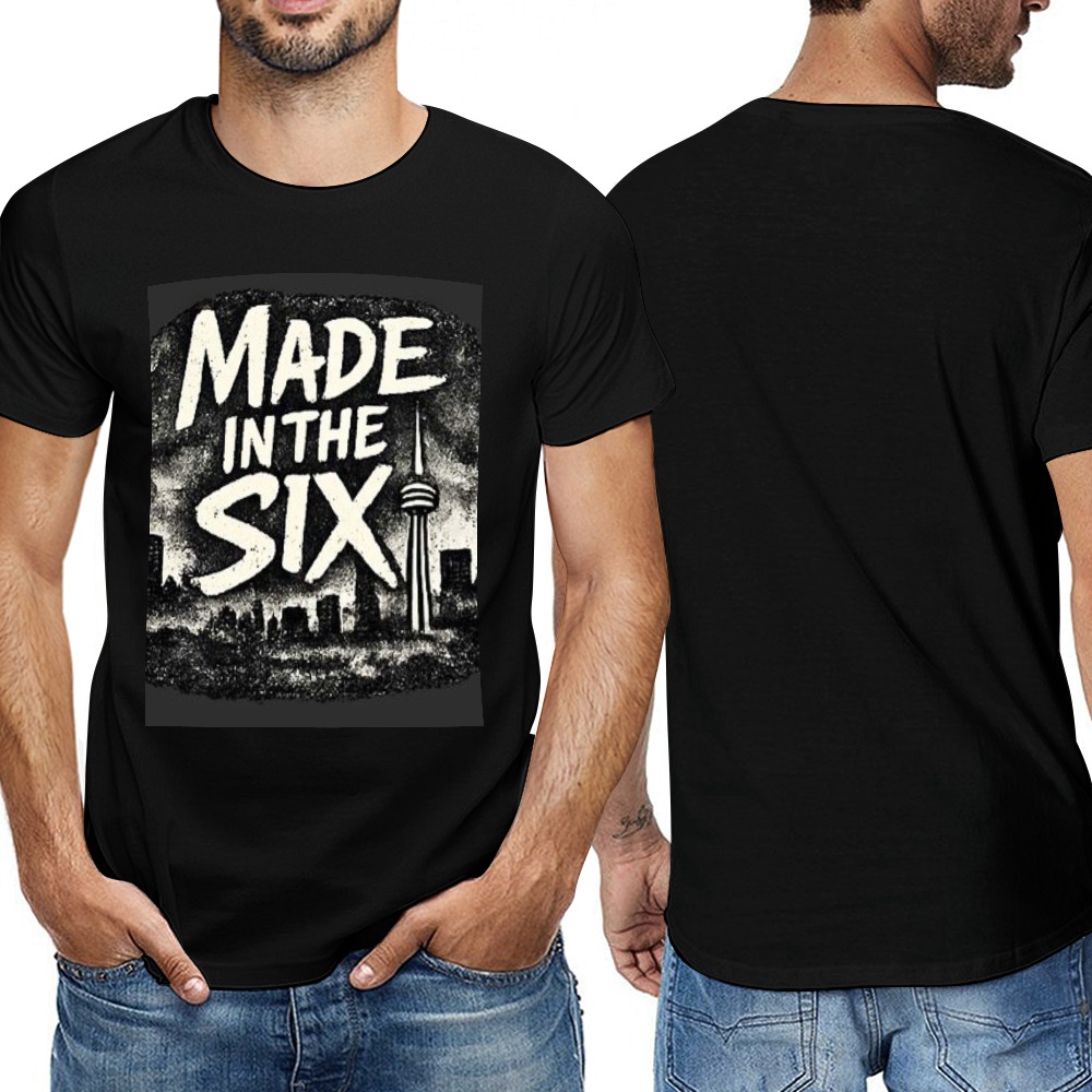 Made In The Six New Men’s Short Sleeve T-Shirt | Toronto 6ix Streetwear Tee - Image 4