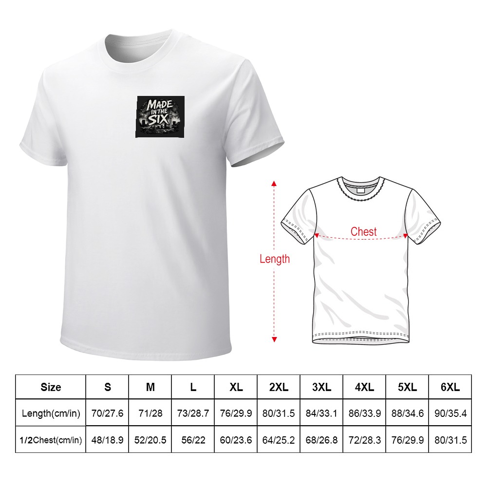 Made In the Six Men's T-shirt 100% cotton - Image 5