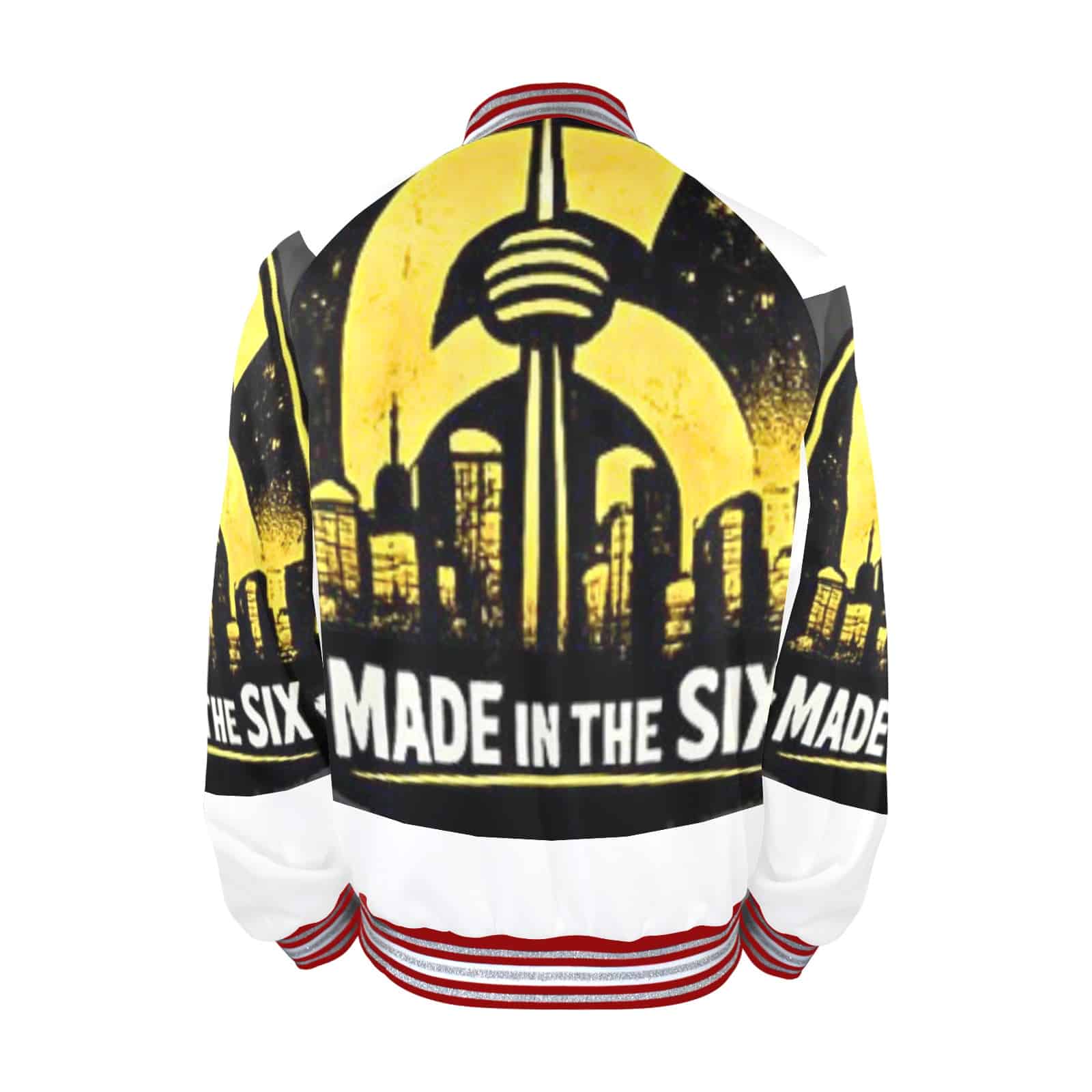 6IX Toronto New Men's Striped Trim Bomber Jacket - Image 10