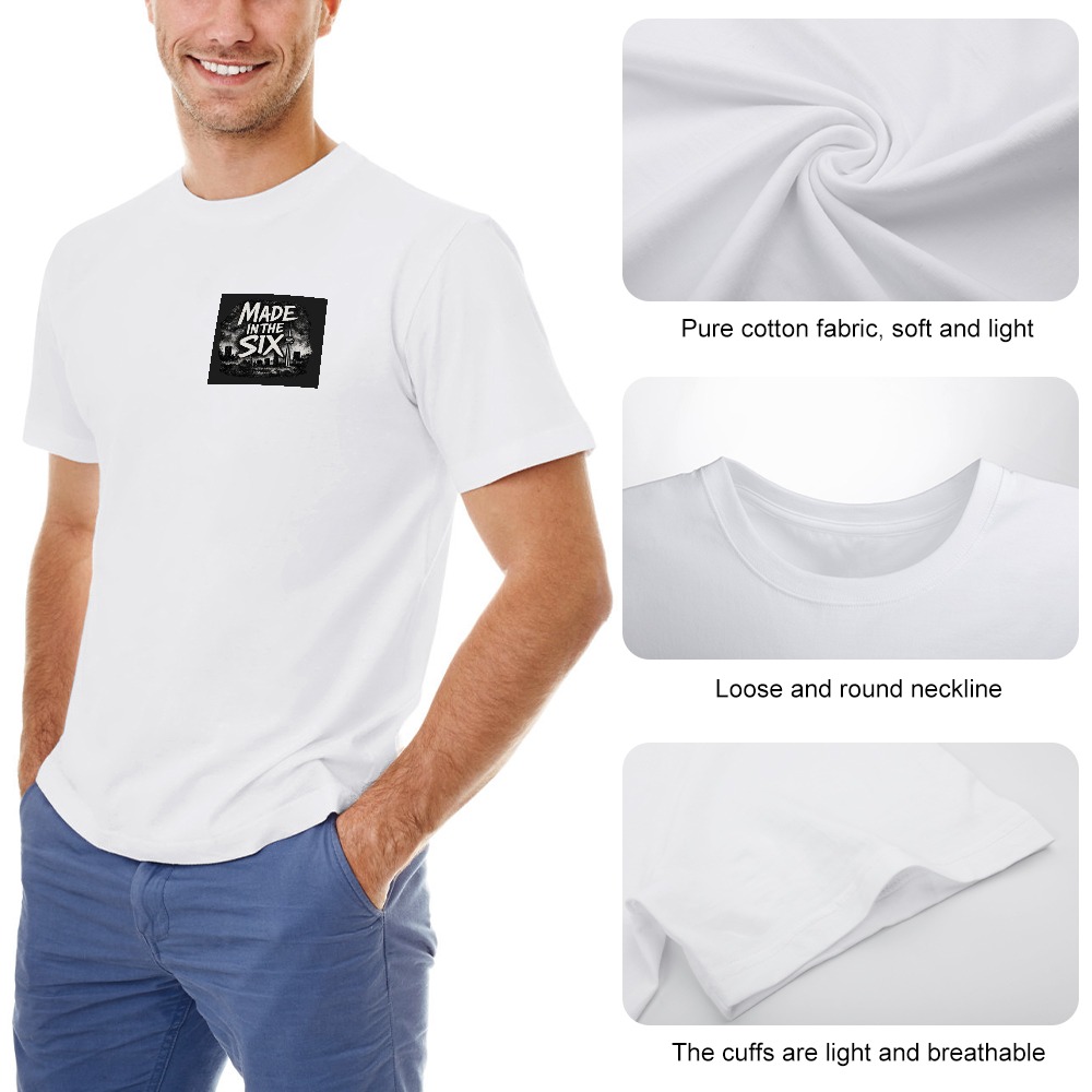 Made In the Six Men's T-shirt 100% cotton - Image 4