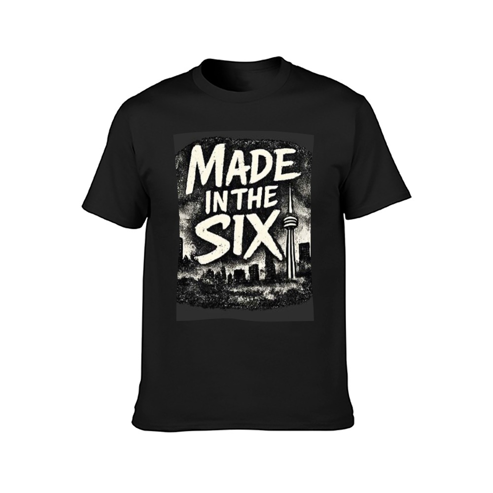 Made In The Six New Men’s Short Sleeve T-Shirt | Toronto 6ix Streetwear Tee