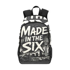 6IX Fabric Backpack with Side Mesh Pockets